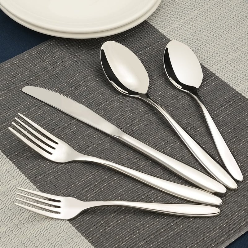 Ramddy 18/10 Stainless Steel Flatware Set for 12, Silverware Set - Image 5